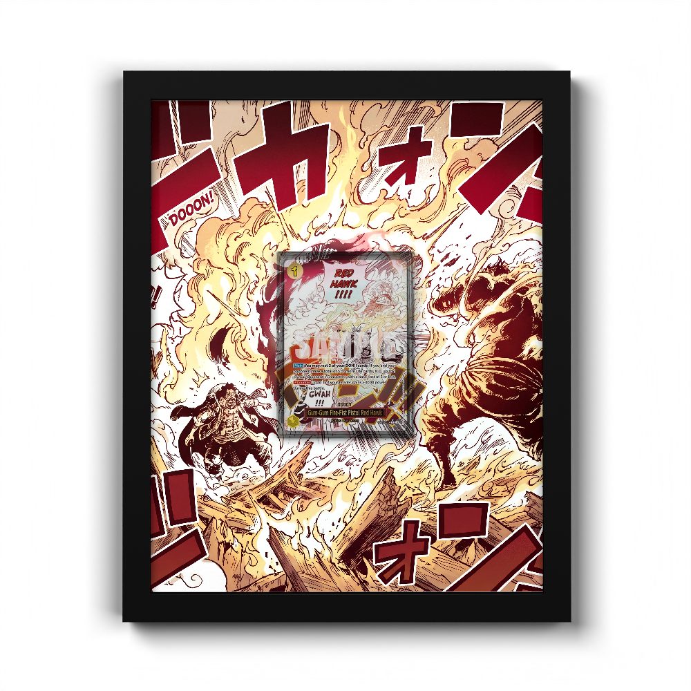 OP11-114 AA Gum-Gum Fire-Fist Pistol Red Hawk - Extended Artwork One Piece Card Frame