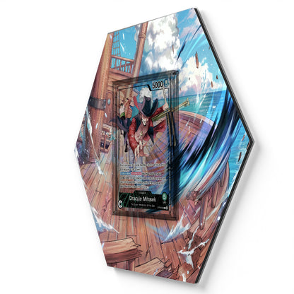 OP14-020 Dracule Mihawk (2026 PSA Magazine Promo) - Extended Artwork One Piece Card Display