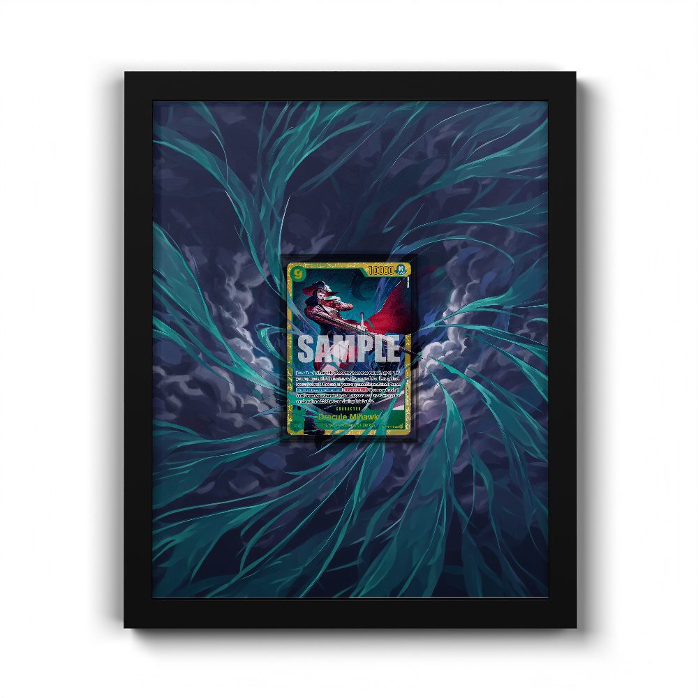 OP14-119 Dracule Mihawk (Manga) - The Azure Sea's Seven (OP14) - Extended Artwork One Piece Card Frame