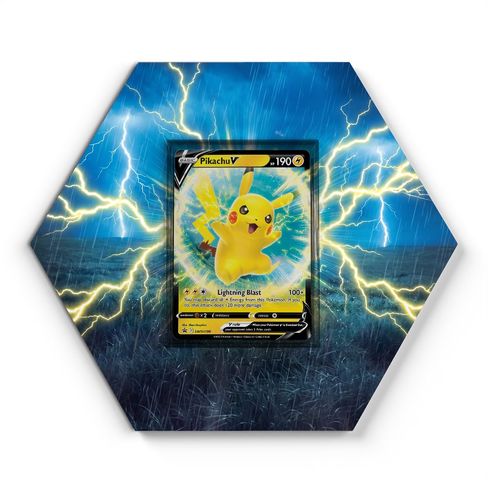 SWSH198 Pikachu V - Extended Artwork Pokemon Card Display