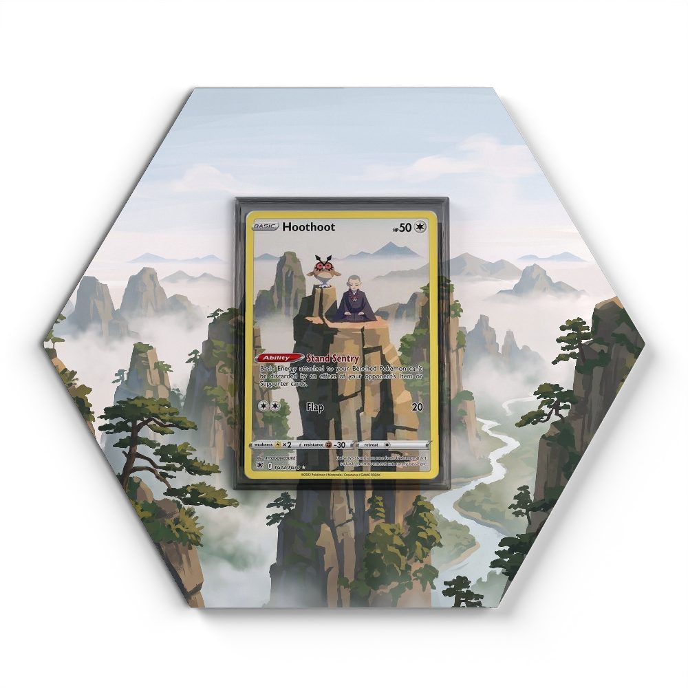 TG12/TG30 Hoothoot - Extended Artwork Pokemon Card Display