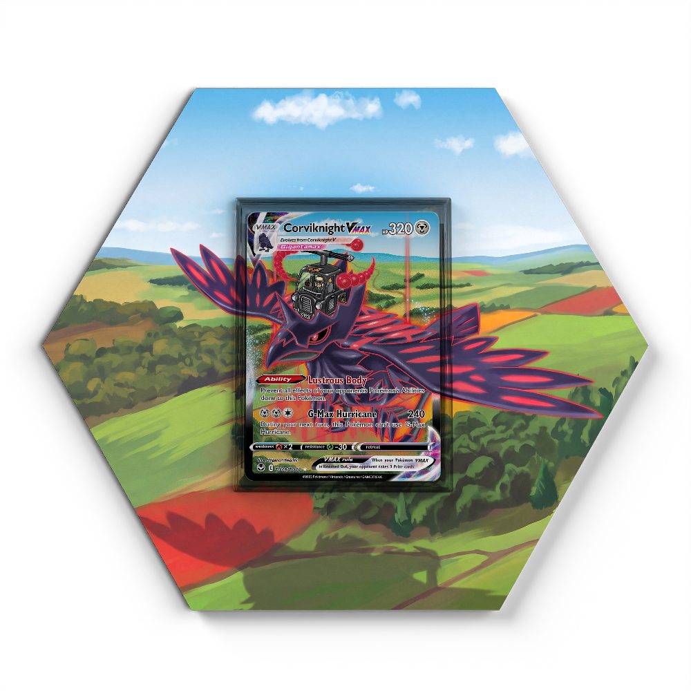 TG19/TG30 Corviknight VMAX - Extended Artwork Pokemon Card Display